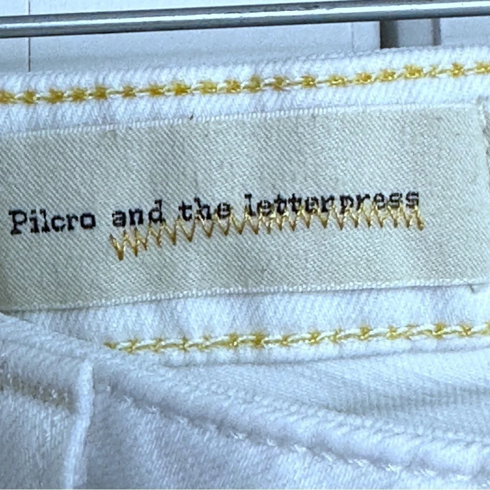 Pilcro & The Letterpress The Stet White Five Pocket Fit Shorts 29 Anthro - Picture 10 of 14